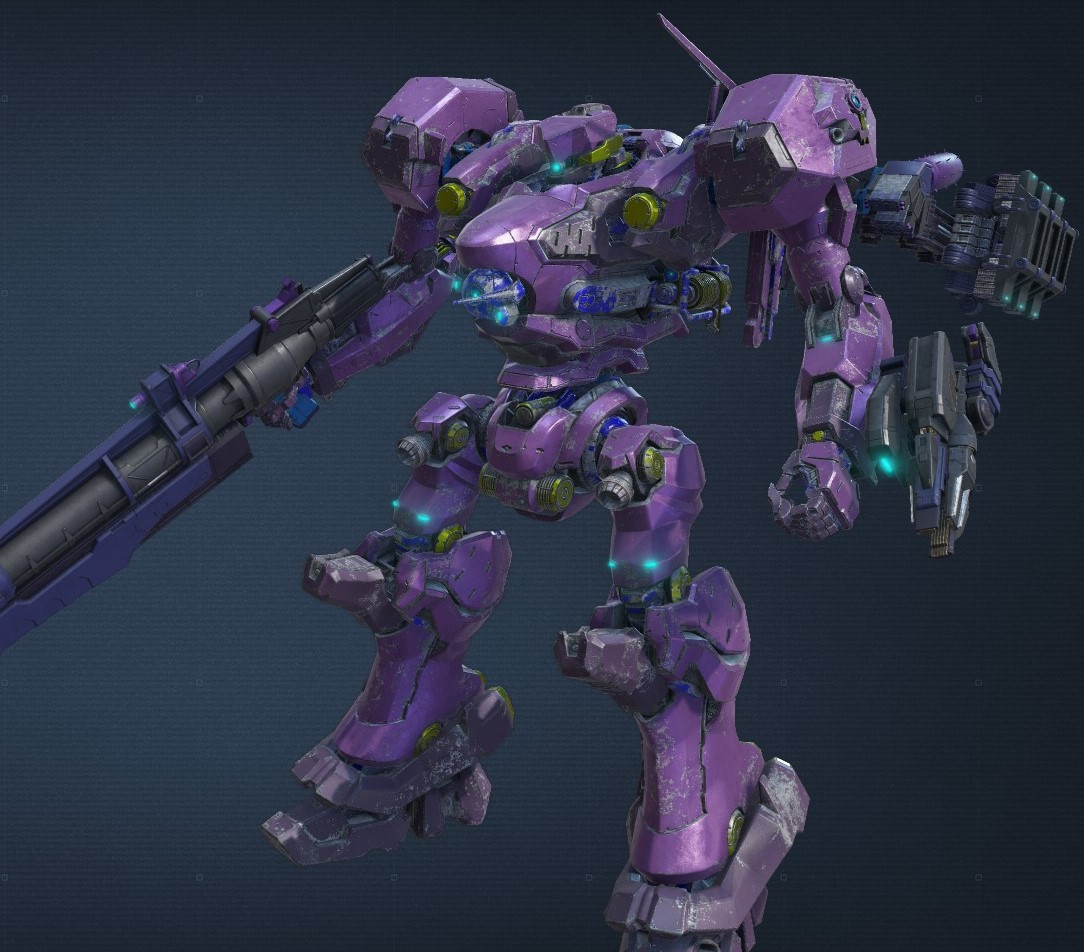 image of purple mech